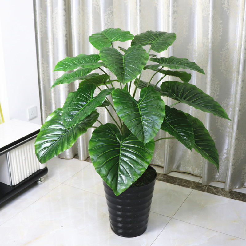 假树滴水观音仿真植物落地盆栽大型客厅盆景假花塑料花艺装饰绿植