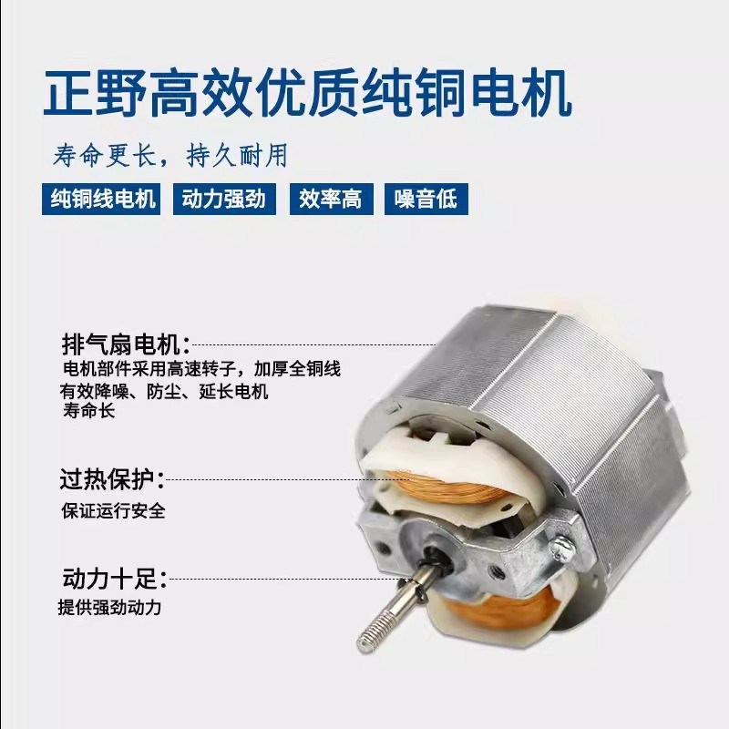 正野排气扇6寸圆形卫生间橱窗式强力抽风机厨房墙壁玻璃APC15E-1