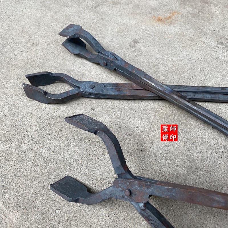 手工夹钳大扁口抱钳打桩钳料夹扁钢铁钳火钳工具夹子坩埚钳打凿钳