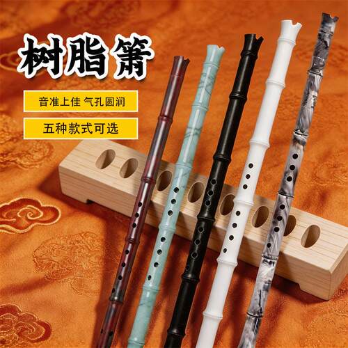 树脂箫彩色专业洞箫防腐防摔8孔初学G调古风箫专业演奏入门