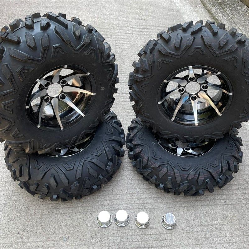 四轮卡丁车沙滩车25X8-12 25X10-12寸A字花万达越野轮胎铝轮毂