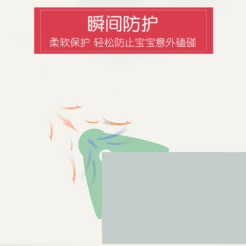 硅胶防撞条家用墙角护角防磕碰软包保护条窗台安全贴家具包边自粘
