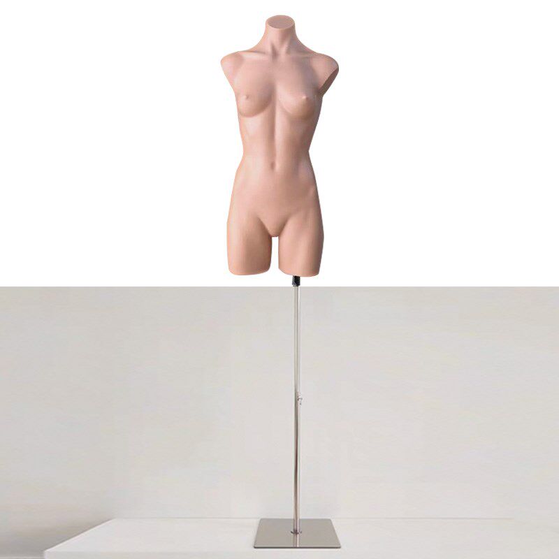服装模特展示架女装模特衣架人形人台半身肤色运动模特