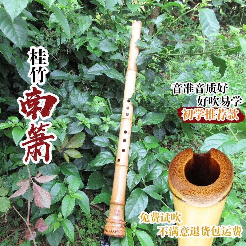 萧乐器短箫初学者洞箫桂竹南箫萧紫竹长箫短箫八孔南箫乐器竹箫