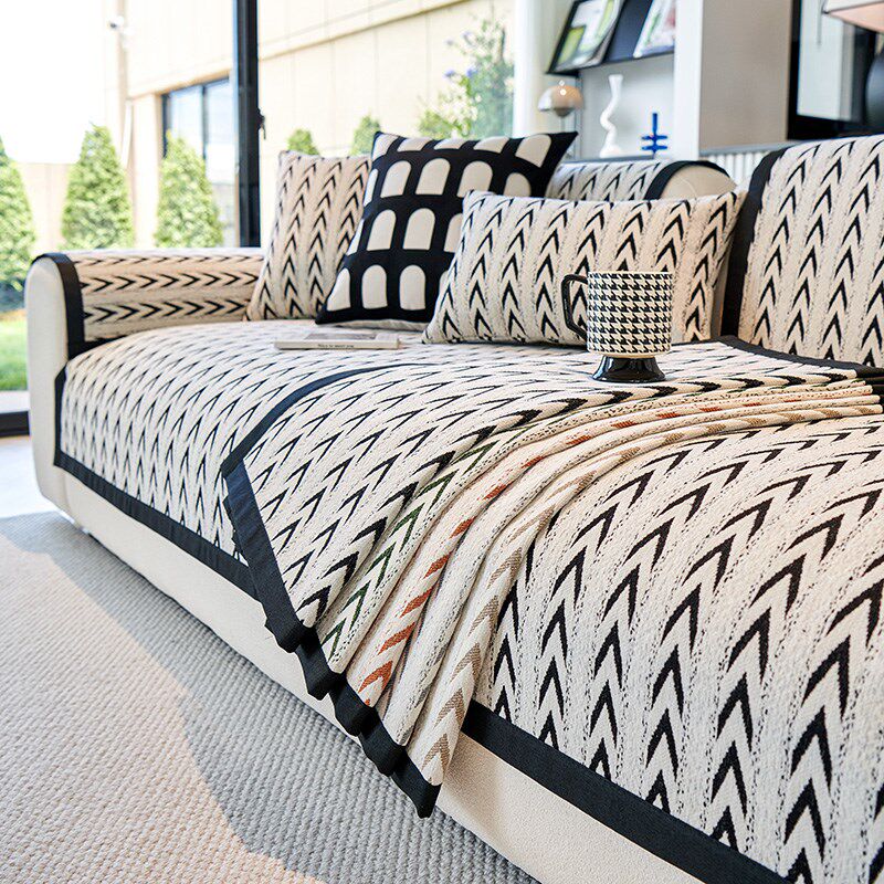 防猫抓沙发垫2024新款沙发套罩盖布巾三座一贵妃秋冬防滑坐垫子套