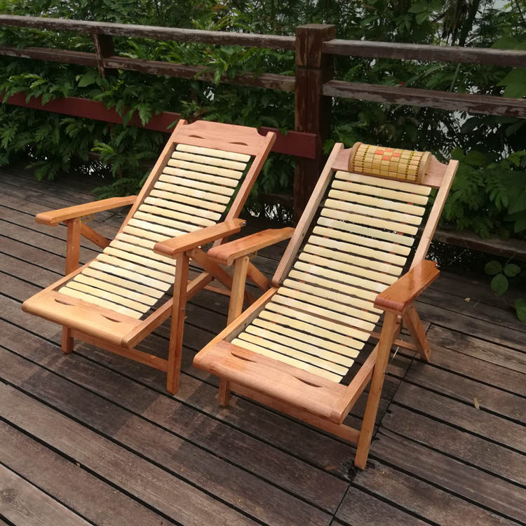竹躺椅折叠午休夏天凉爽阳台家用休闲午睡靠背懒人夏季竹椅子凉床