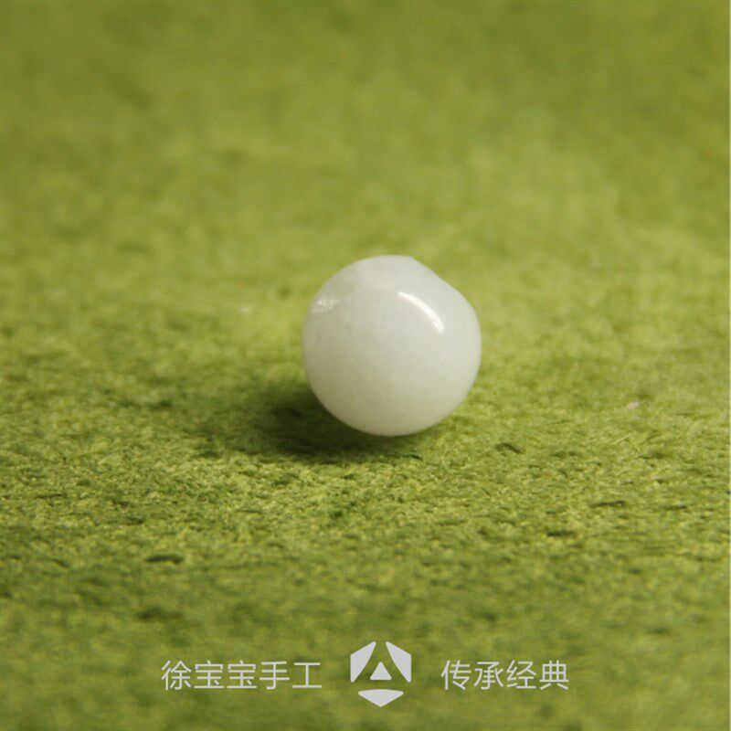 【十颗】天然汉白玉玉石圆珠纽扣定制旗袍汉服唐装盘钮子