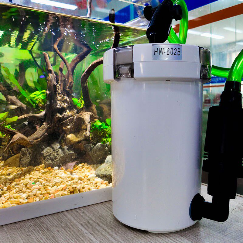 小过滤603B水族箱过滤器草鱼缸静音缸外HW缸外-潜水泵桶置