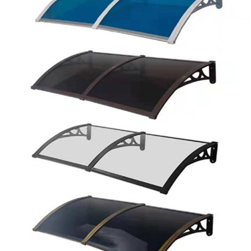 包邮支架屋檐雨搭铝合金遮雨棚空调外机挡雨透明pc板户外门庭防雨