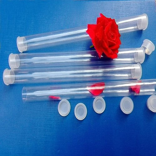 供应透明管产品包装管 塑料管  PVC管子硬管带防尘堵头内径20mm