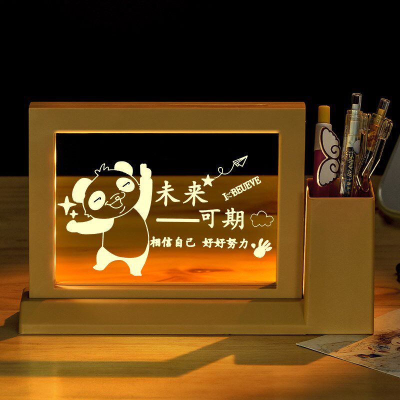 3D笔筒小夜灯创意励志男女生定制中考礼物圣诞节元旦节毕业礼品