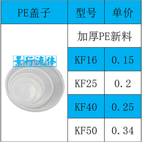 KF真空管阀盖 法兰保护盖塑料阀门盖真空管件防尘盖 KF16/25/40