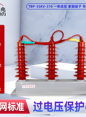 三柱35KV高压三相组合式过电压保护器TBP-35KV-310组合式避雷器