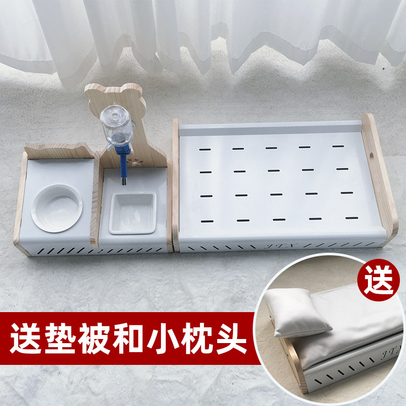 宠物实木床钢架狗窝猫窝四季通用简易离地行军床中小型犬泰迪狗狗