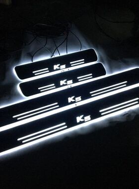 起亚EV5 K5 K3 K4 K2 无线充电款流光动态迎宾踏板LED门槛条改装