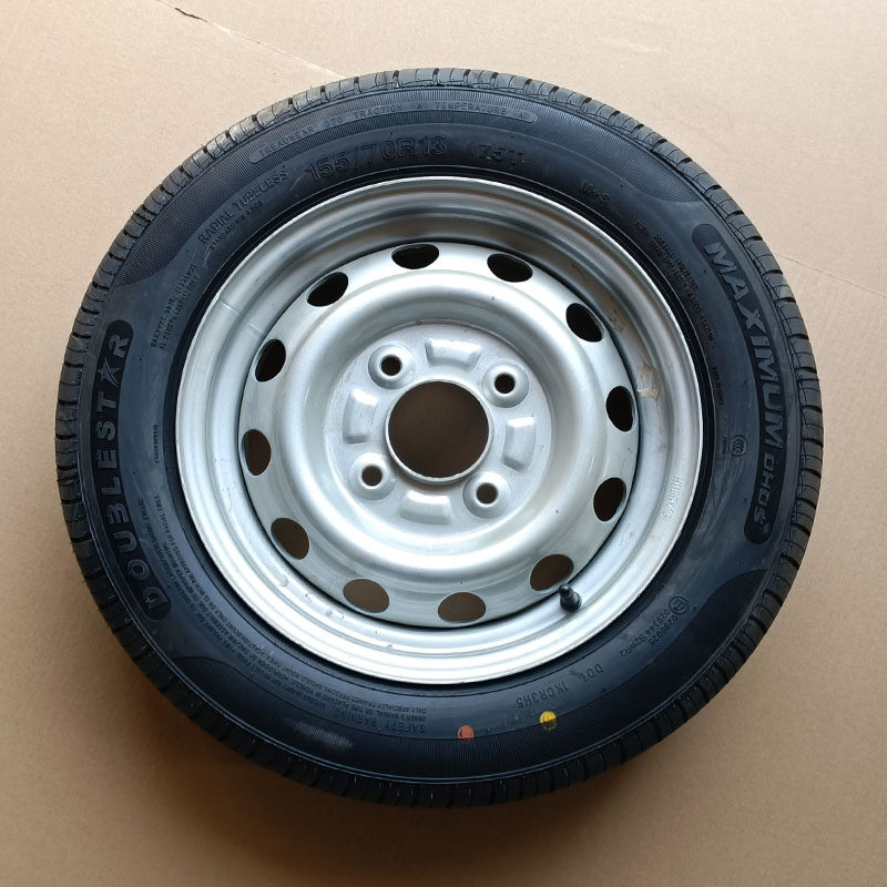 雷丁S50 D80比德文V7电动汽车轿车155 70R13备胎钢圈轮胎外胎轮毂