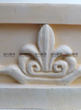 欧式落地雕塑摆件增高座子四面花纹四方底座家居装饰品浮雕罗马柱