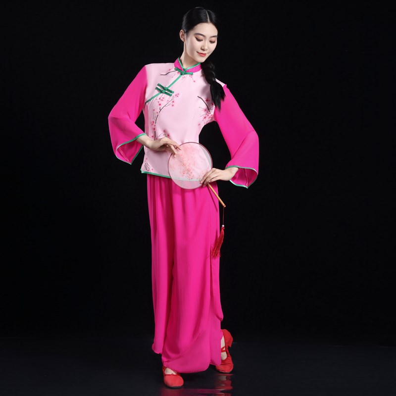 秧歌舞蹈服2024新款曲沟辣妈秧歌服迎亲妈妈团中老年广场舞扇子舞