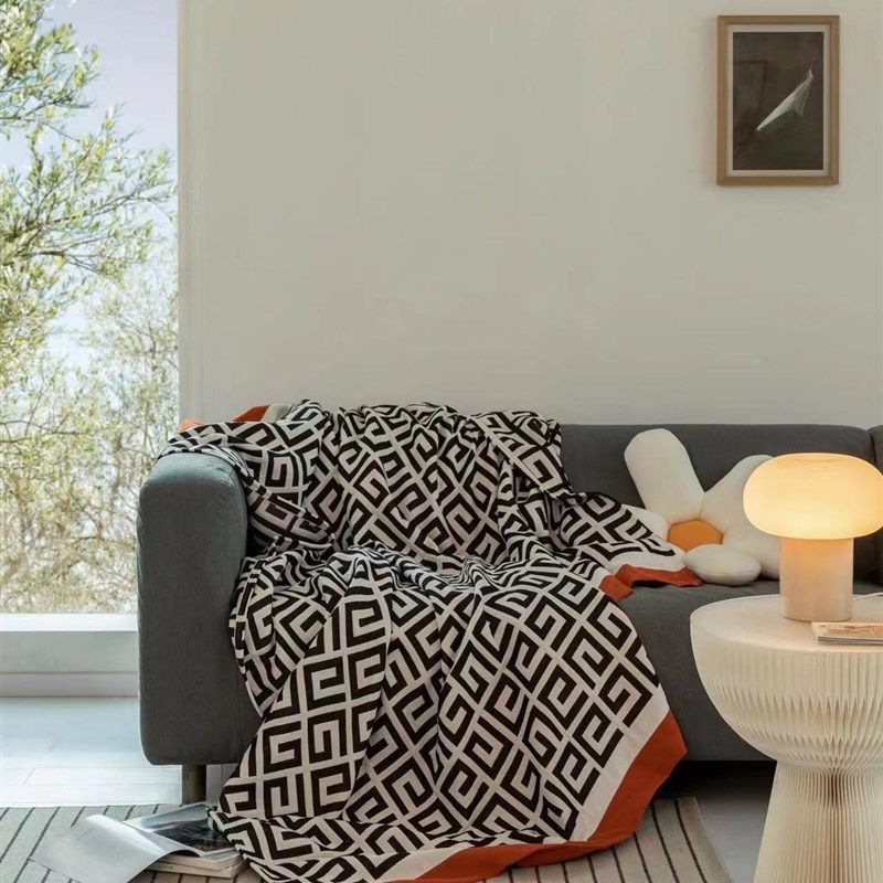 纯棉毛巾被夏季薄款空调被双人床毛巾毯多功能沙发巾床盖午休盖毯