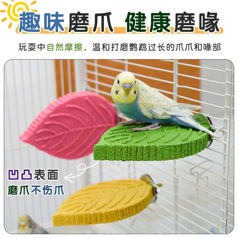新款鹦鹉树枝磨砂站杆不掉渣玄凤虎皮磨爪棒小鸟站棍站架鸟笼配件图片