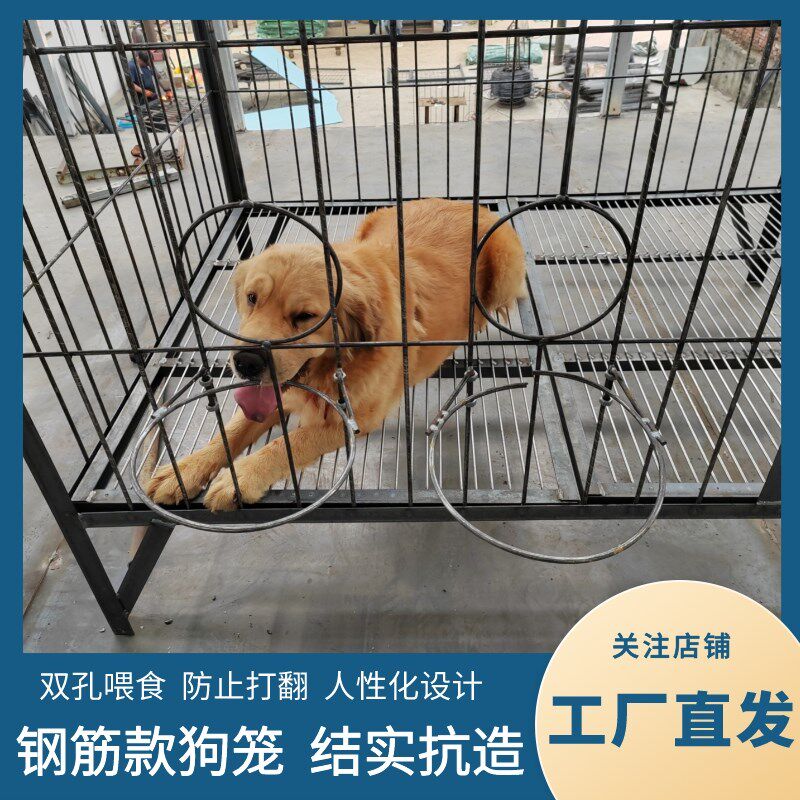狗笼子大型犬室外犬舍狗场警犬养殖基地专用加粗加固钢筋焊接狗笼