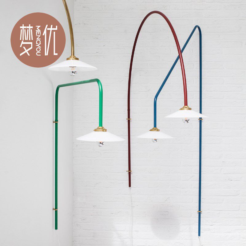 设计师款复古风高级感壁灯艺术长杆悬臂旋转餐厅书房免接线摇臂灯