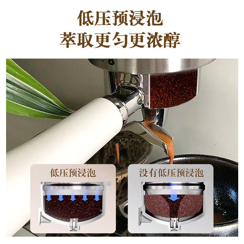 柏翠PE3833海盐小方Pro浓缩意式咖啡机小型家用全半自动一体商用图片