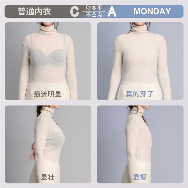 吊带无痕束胸大胸显小美背隐形肤粉底液内衣运动背心超平大码春夏