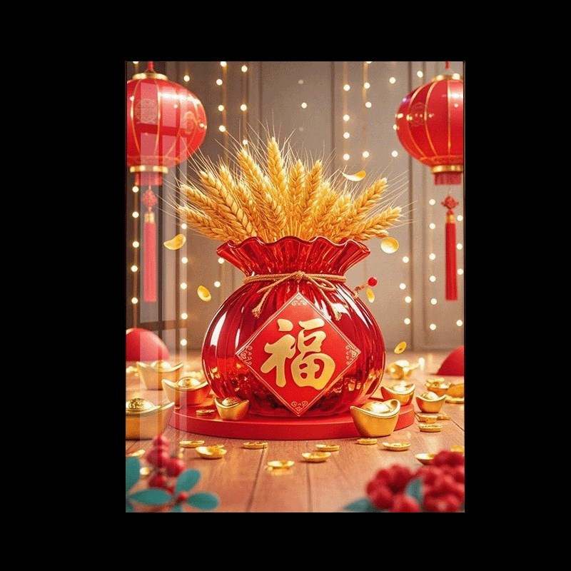 十字绣20025新款线 线绣福满大麦中国风客厅卧室满绣手工自己绣