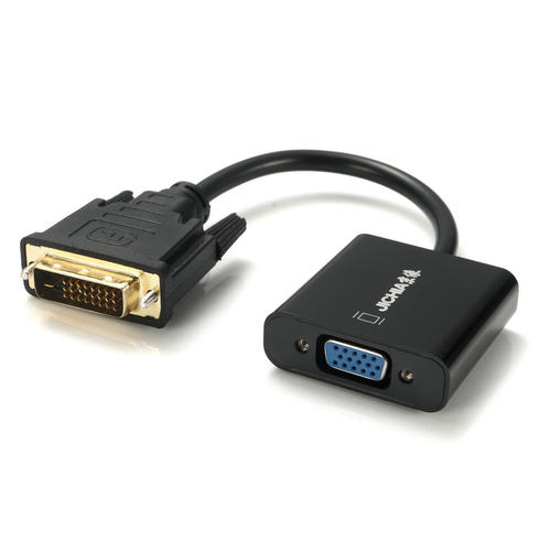 京像 dvi24+1转vga转接头DVI-D转VGA显卡转换线转换器带高清芯片