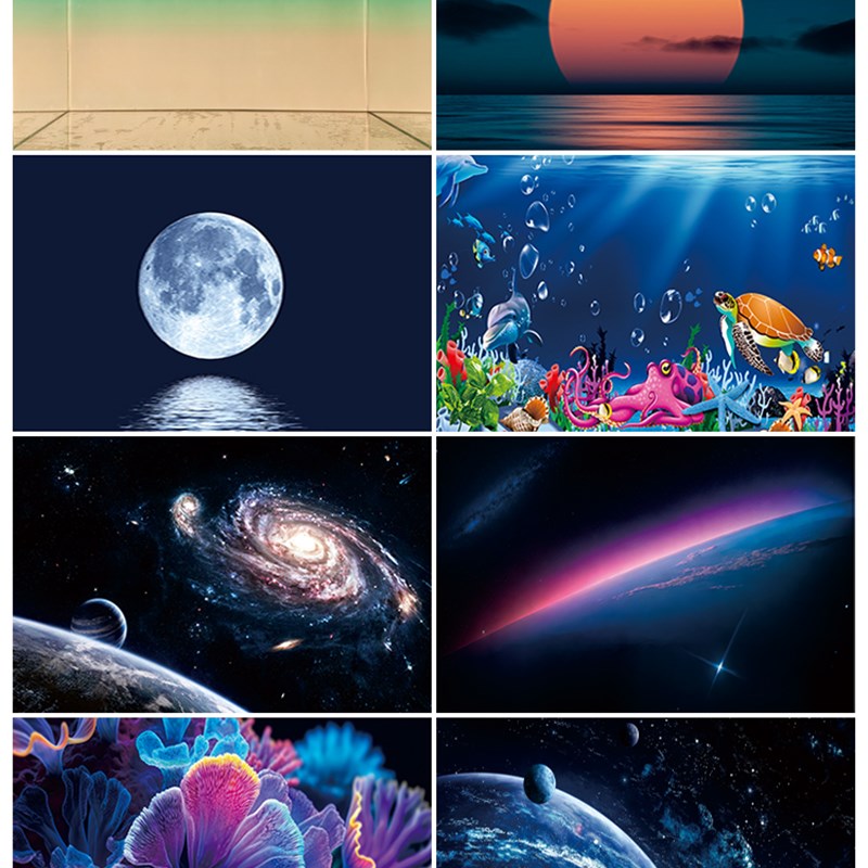 led鱼缸屏水族背景灯板rgbw七彩渐变高亮发光板生态造景草缸壁纸