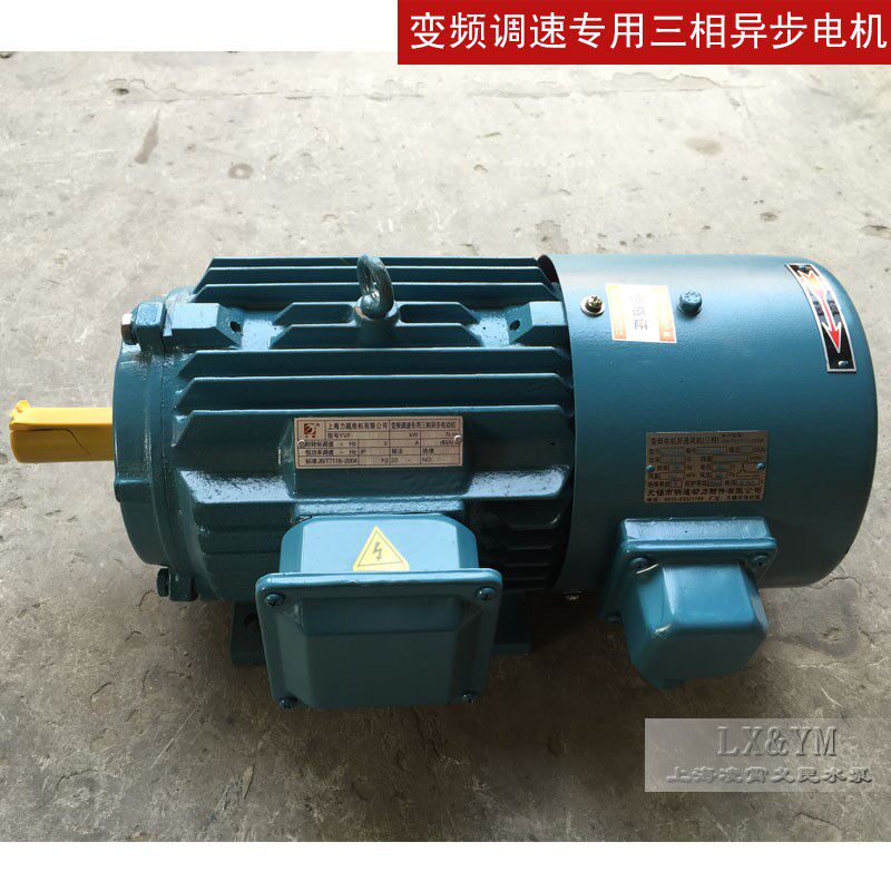 上海力超变频调速电机三相异步电动机YVF2-100L1-4 铜线2.2kw