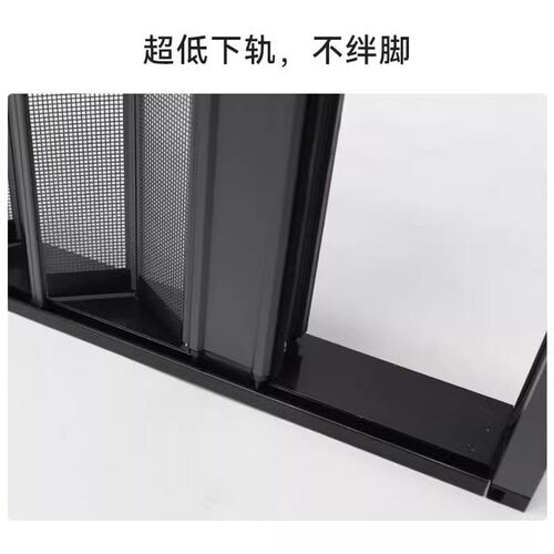 金刚网折叠纱门大门防盗夏季防蚊纱窗门入户铝合金防猫推拉式沙门