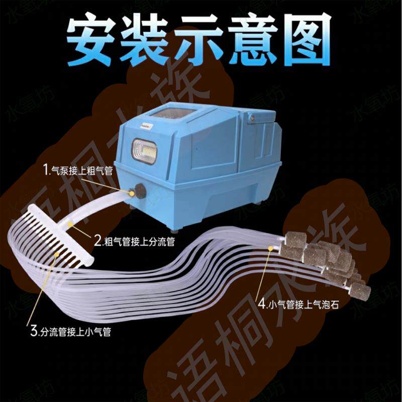 车充12v大功率增氧泵卖鱼运输充电两用增氧机锂电池氧气泵打氧泵