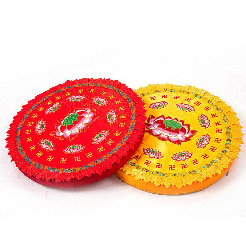 佛堂莲花拜垫拜佛垫佛具用品跪垫莲花蒲团打坐垫禅修垫磕头跪拜垫