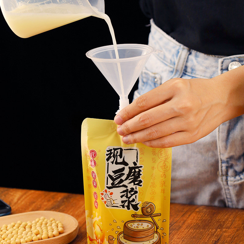 现磨醇香豆浆商用一次性自立吸嘴袋杯代打包便携外卖包装袋子