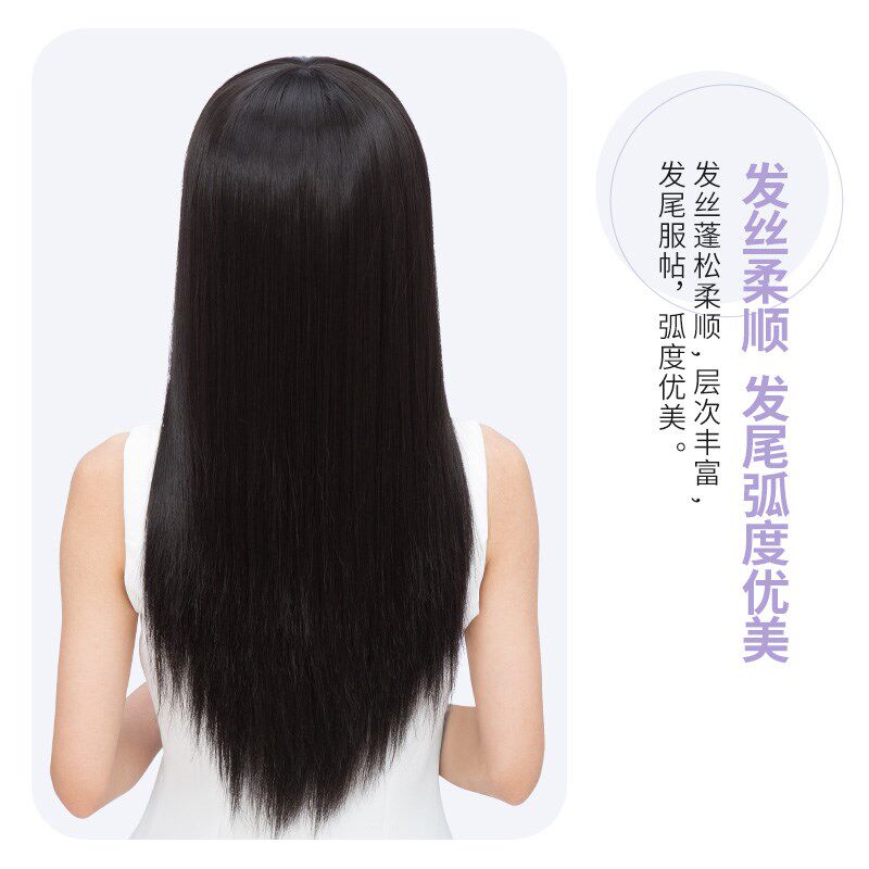 假发女长发仿真直刘海全头套式中长发型自然短发高温丝长直发发套