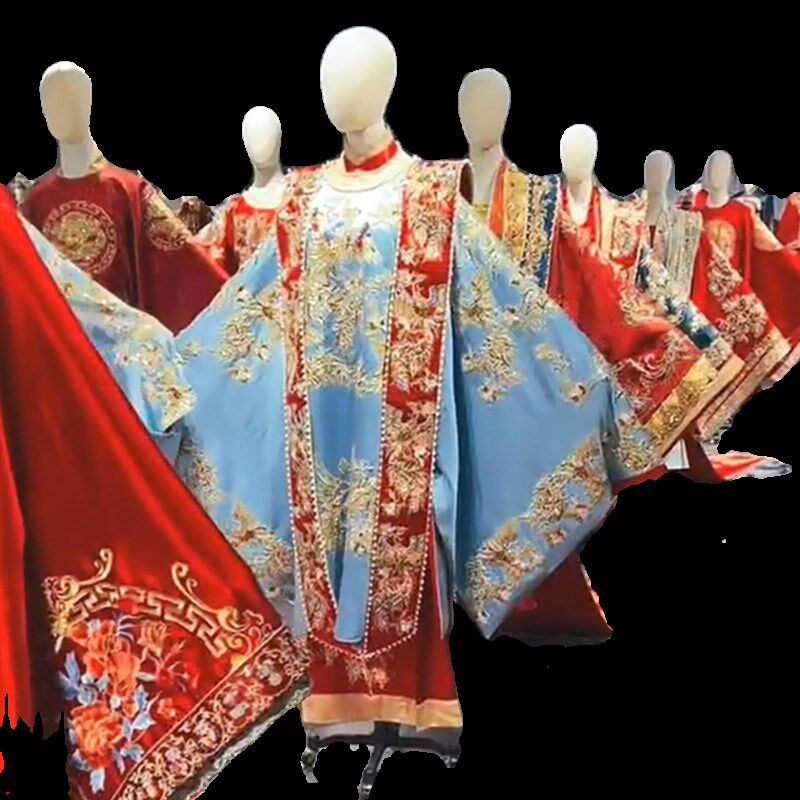 秀禾婚服模特道具女带头有手假人体婚纱店中式嫁衣展示架汉服衣架