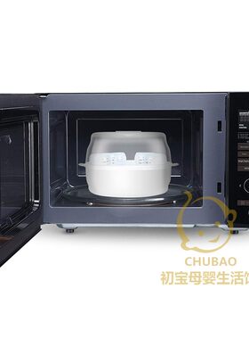 婴儿奶嘴奶瓶收纳盒微波炉蒸汽消毒盒带盖防尘婴儿奶瓶消毒器灭菌