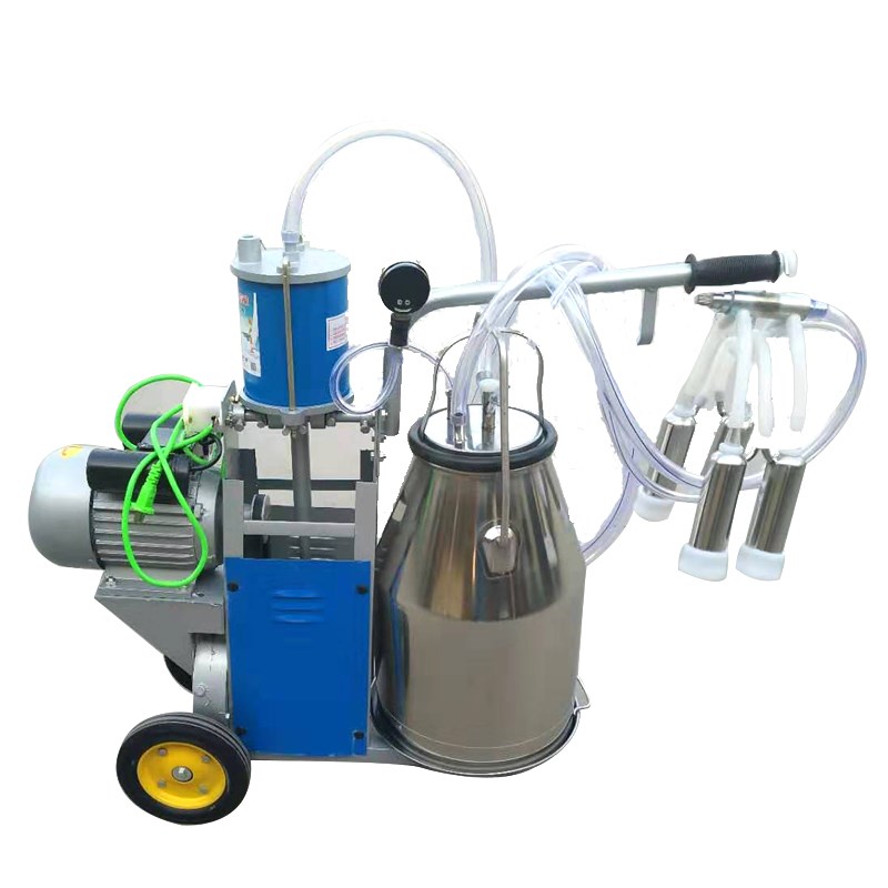 脉动挤奶机真空泵式牛羊用吸奶器进口家用小型移动挤奶器厂家直销