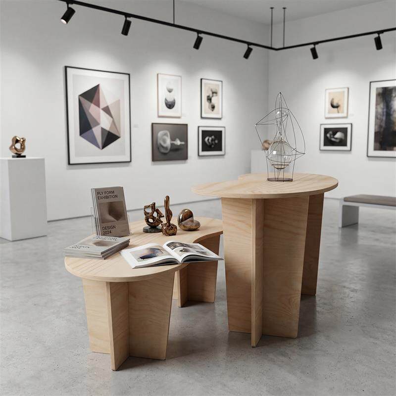 中岛展示台服装店中岛桌陈列展示柜台高级感文创展会展台导台架子
