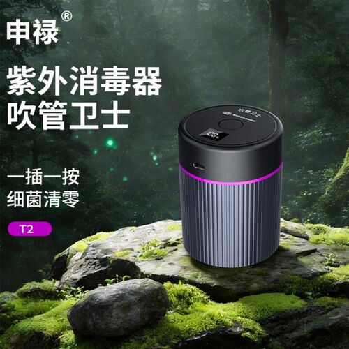 新款电吹管紫外线消毒器一插一按安全健康铝合金外壳带数显便携袋