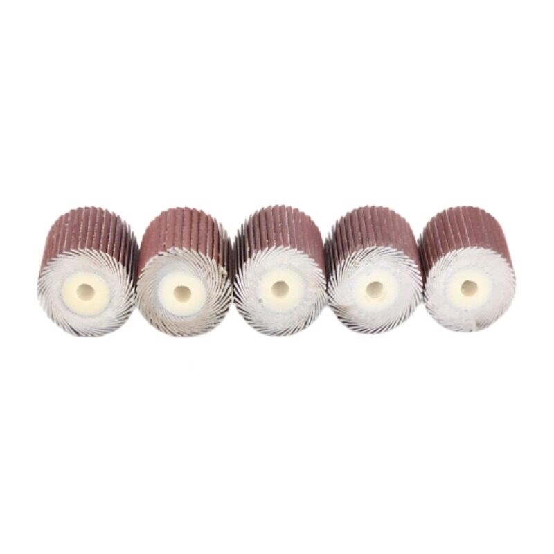 活柄百叶轮砂布砂纸圈磨头3*20mm活轴千叶轮抛光轮金属木头打磨头