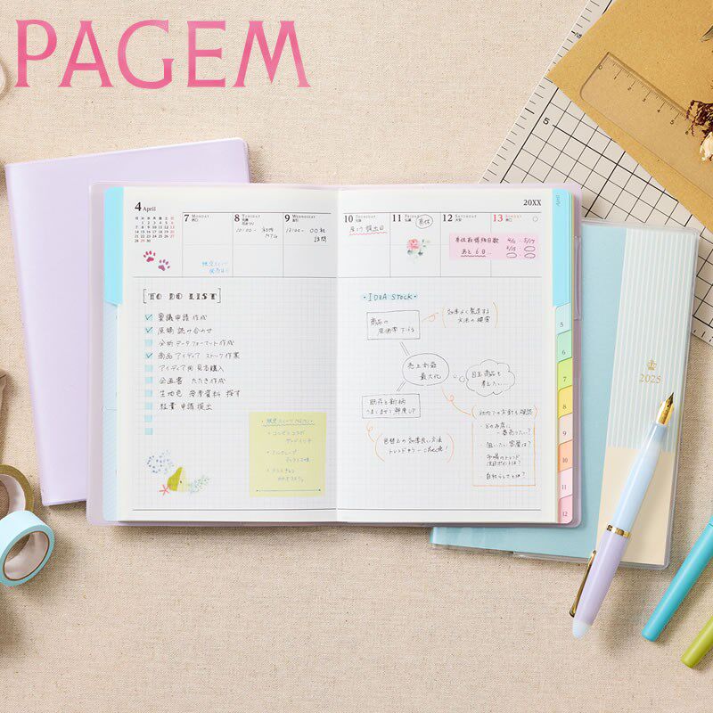 NOLTY能率手帐国王的午餐PAGEM2025周计划B6尺寸八分格方格笔记