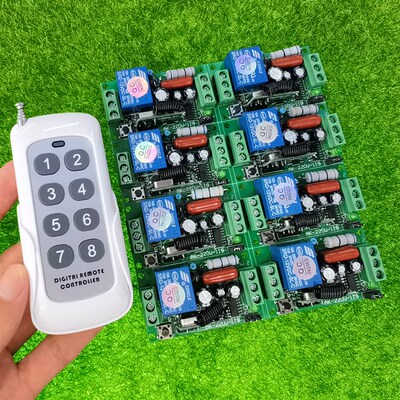 AC220V单路灯具开关电源开关 LED灯开关 电机灯条开关+1000-8F8键
