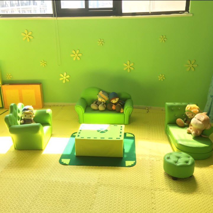 儿童沙发幼儿园图书室区角娃娃家阅读区小沙发可爱套装组合沙发椅