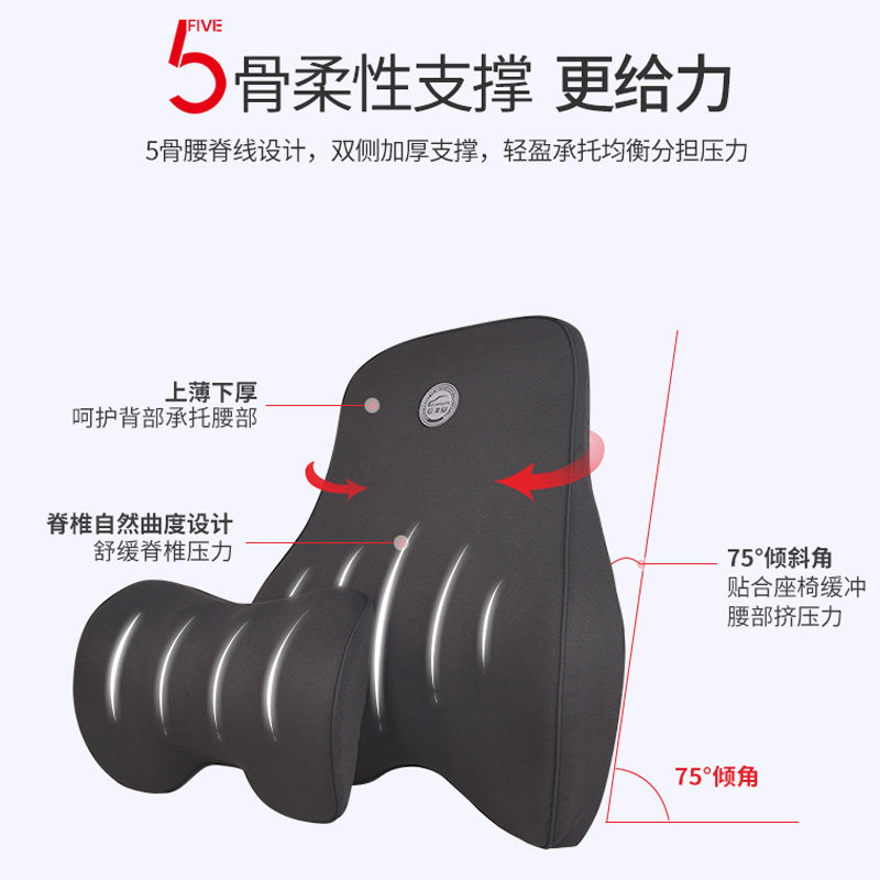 汽车头枕护颈枕车座位车坐枕头靠颈枕腰枕卡通可爱一对女生男生用