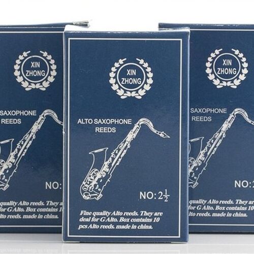 新忠牌 萨克斯哨片 黑管 单簧管哨片 2.5号 10片装 适合初学