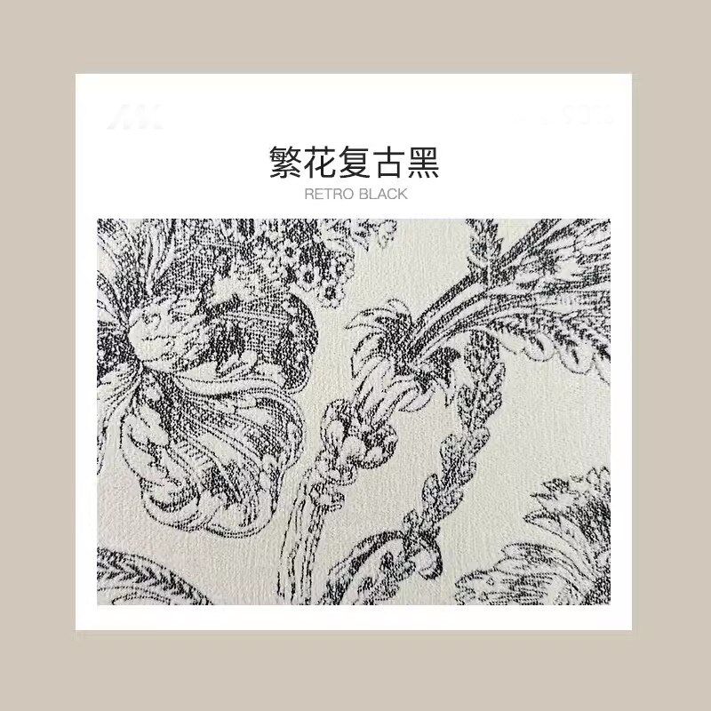 雪尼尔布料繁花沙发套做手工面料座椅套垫子加厚柔软纹理高克重布