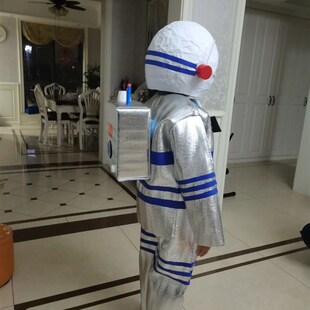 环保服装儿童时装秀幼儿园亲子走秀创意服装男diy手工环保太空服